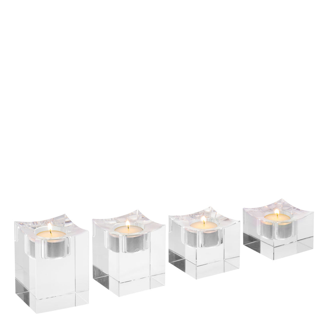 Tealight Holder Giancarlo low set of 4 Accessories Eichholtz