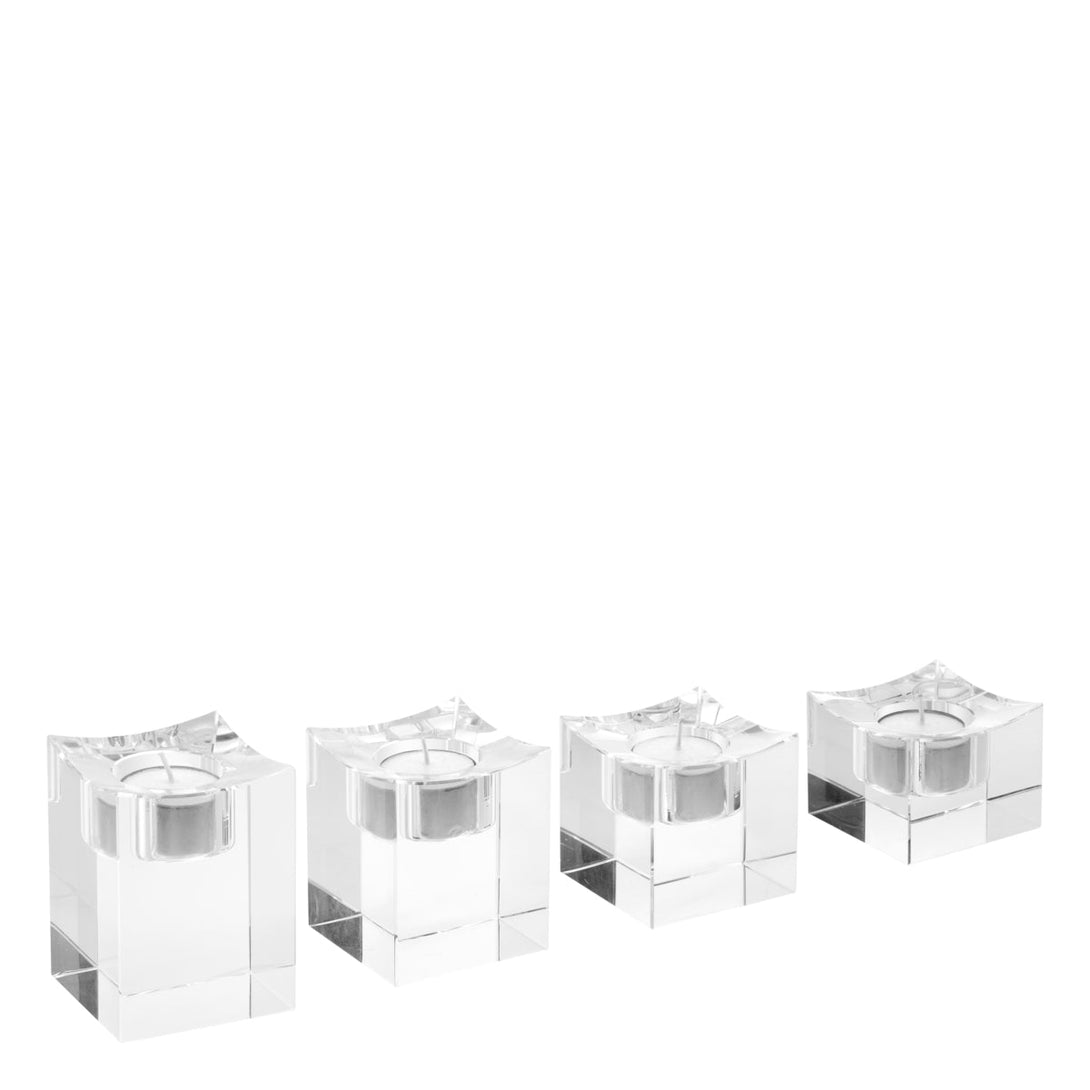 Tealight Holder Giancarlo low set of 4 Accessories Eichholtz
