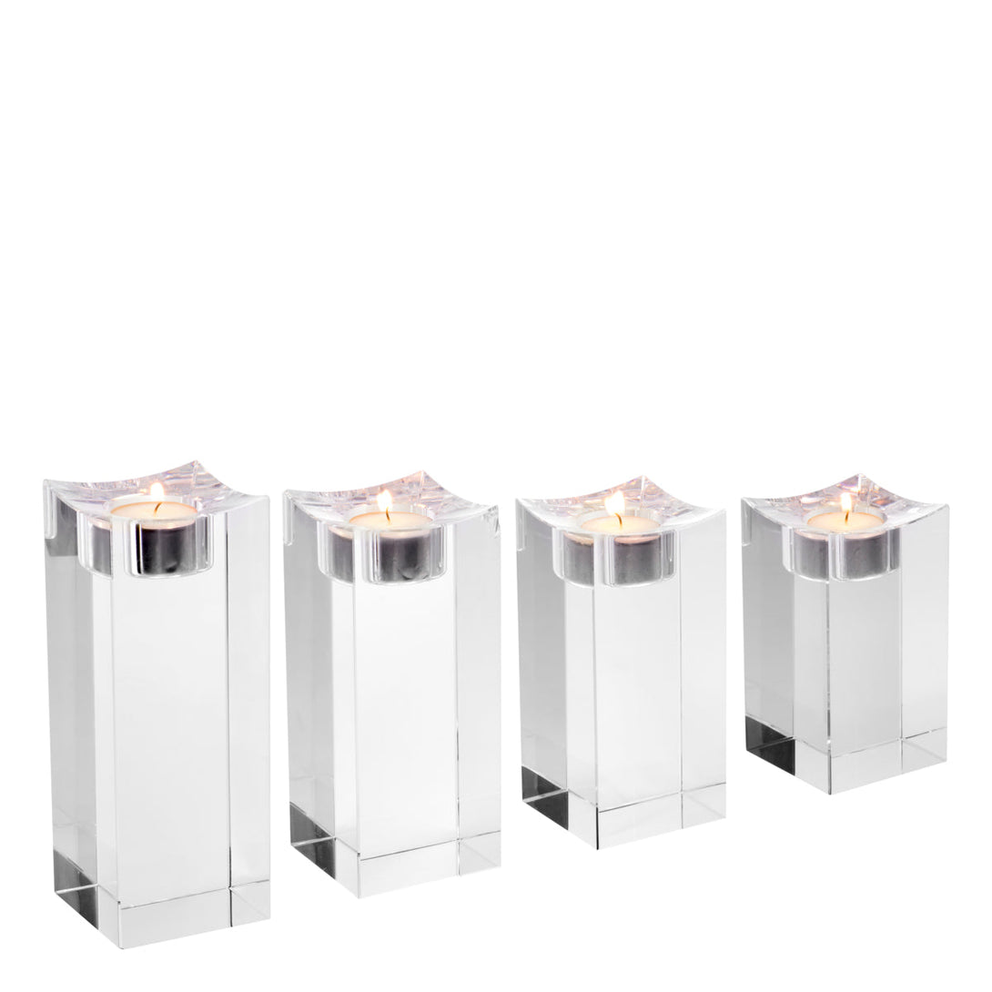 Tealight Holder Giancarlo high set of 4 Accessories Eichholtz