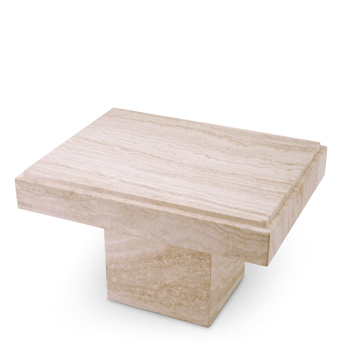 Side Table Sartoria Travertine Furniture Eichholtz