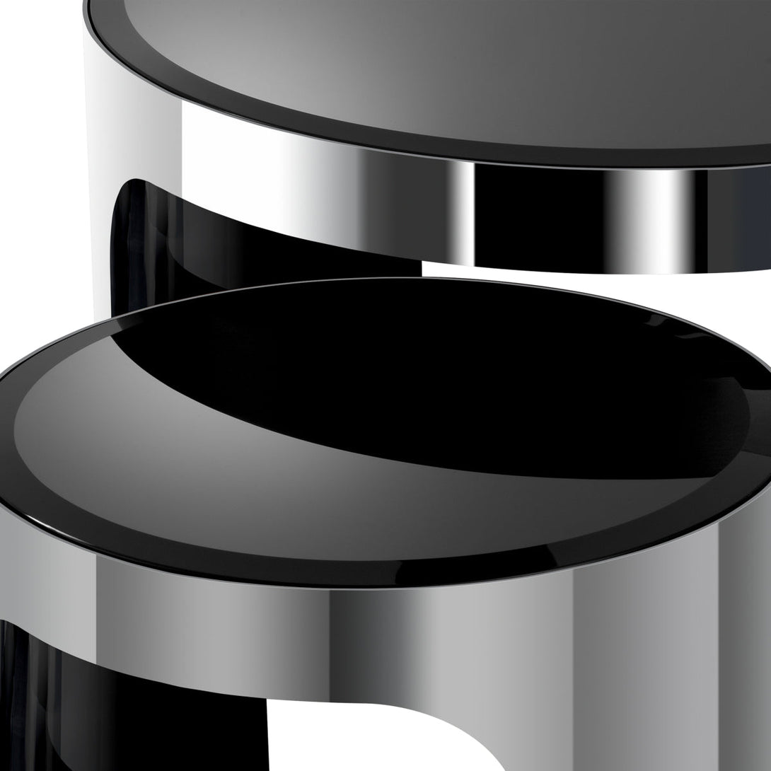 Side Table Piemonte Set Of 2 Polished Stainless Steel Furniture Eichholtz