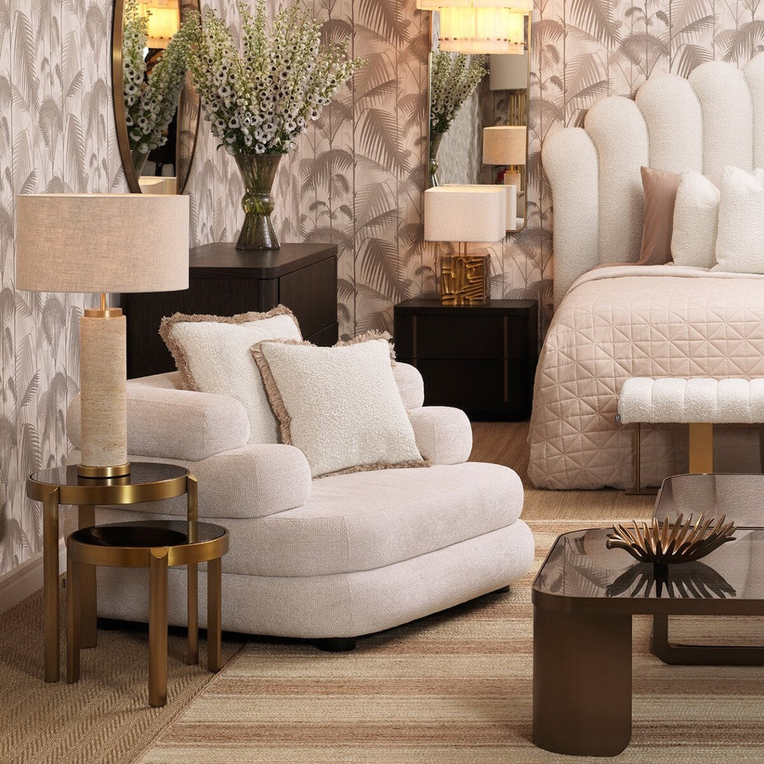 Table Lamp Lxry Travertine Lighting Eichholtz