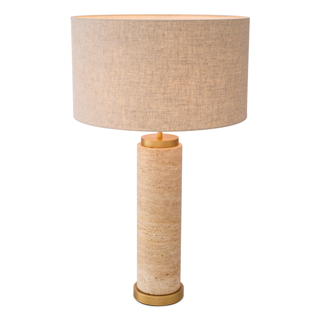 Table Lamp Lxry Travertine Lighting Eichholtz