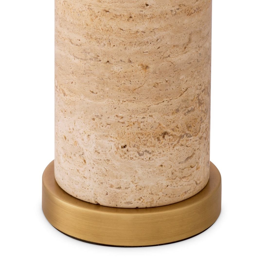 Table Lamp Lxry Travertine Lighting Eichholtz