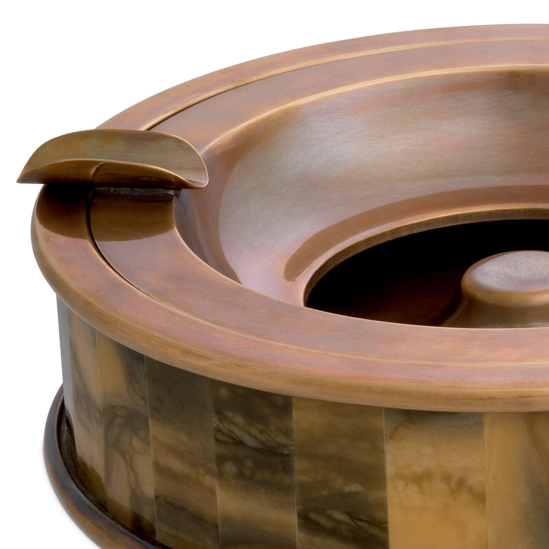 Ashtray Bonham Vintage Brass Finish Accessories Eichholtz