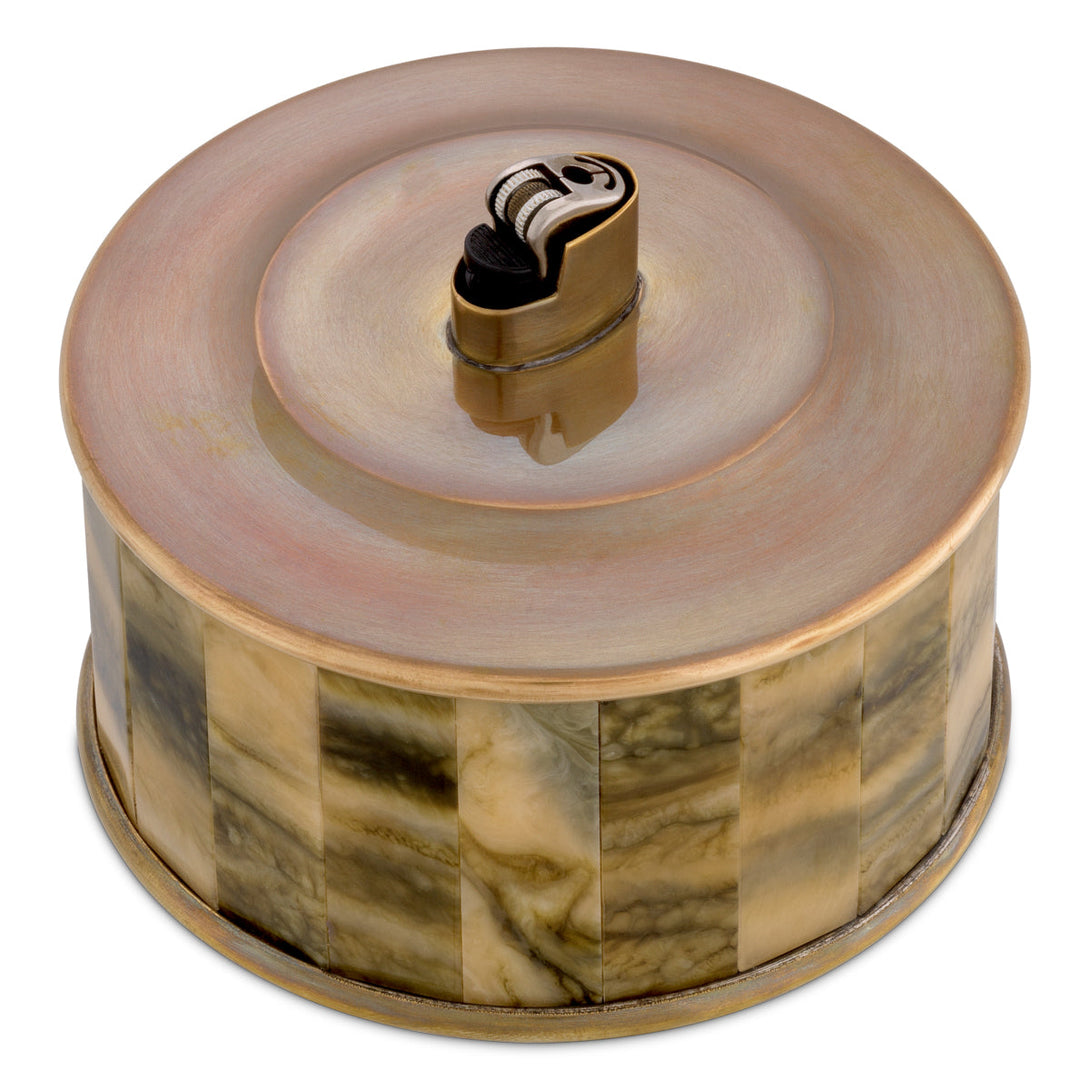 Lighter Holder Bonham Vintage Brass Finish Accessories Eichholtz