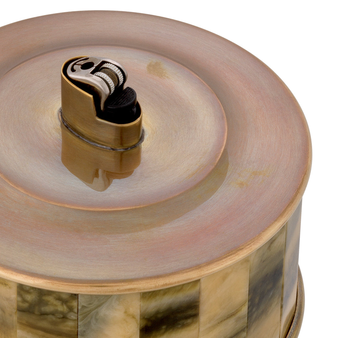 Lighter Holder Bonham Vintage Brass Finish Accessories Eichholtz