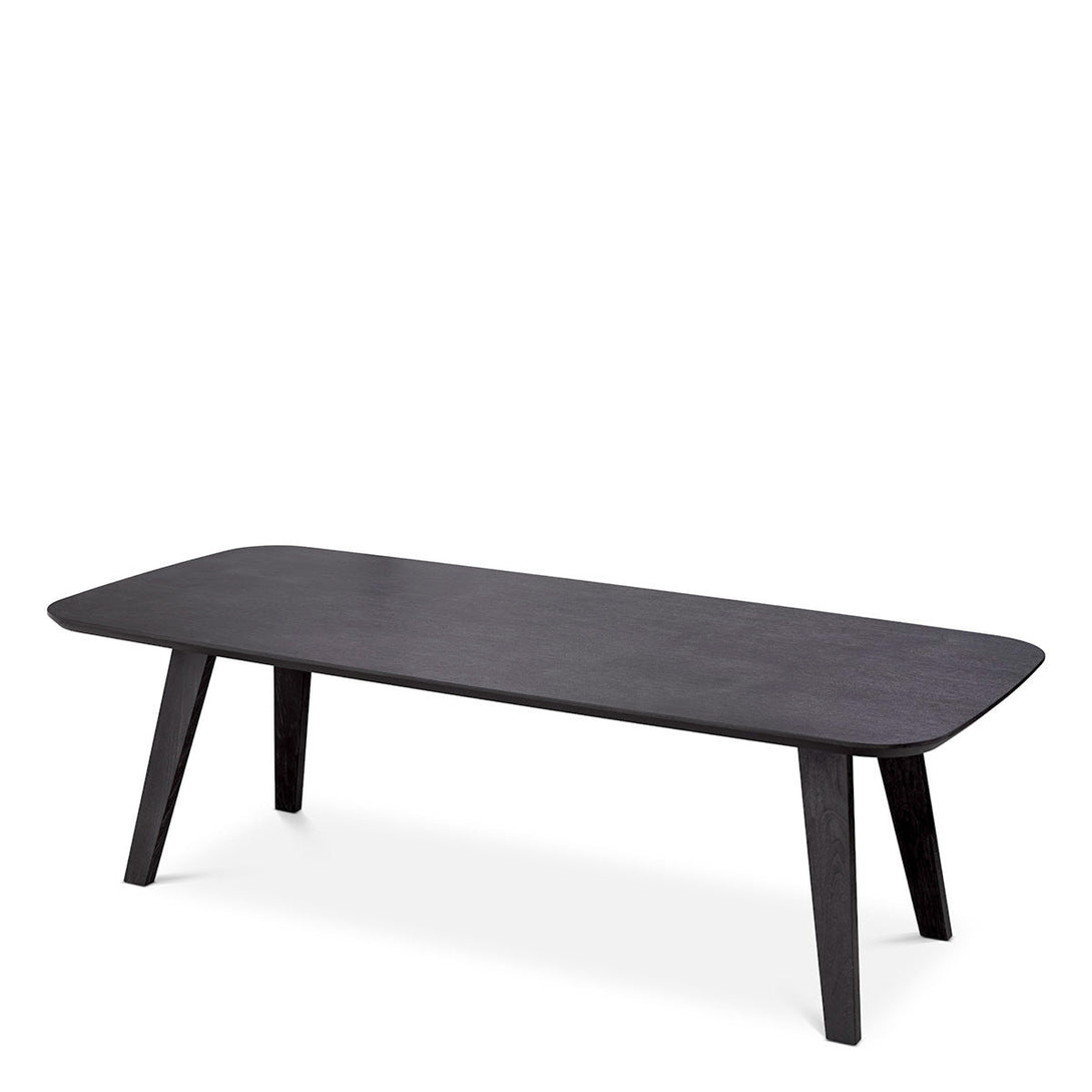 Dining Table Glover Charcoal Grey Oak Veneer - Image 1