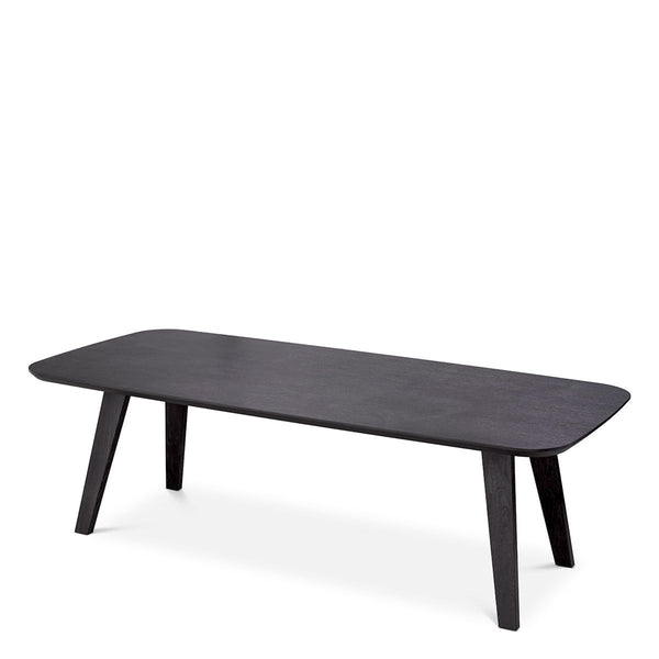 Dining Table Glover Charcoal Grey Oak Veneer - Image 1