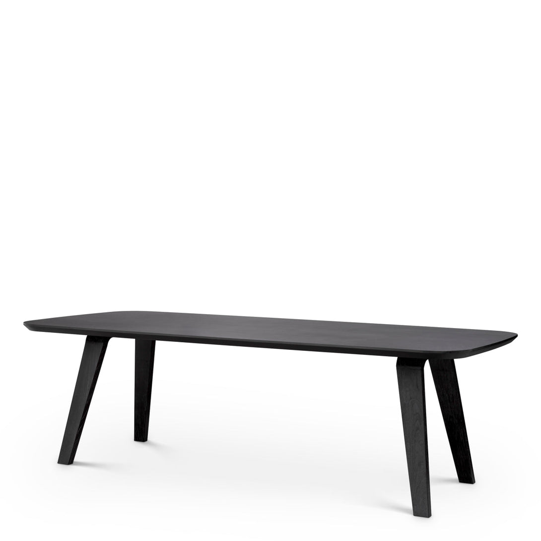 Dining Table Glover Charcoal Grey Oak Veneer - Image 4