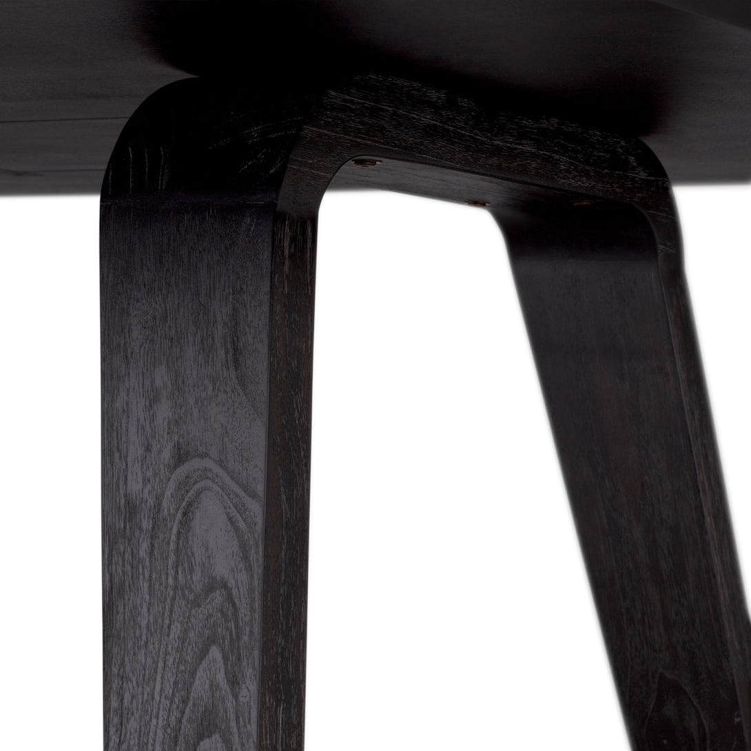 Dining Table Glover Charcoal Grey Oak Veneer - Image 5
