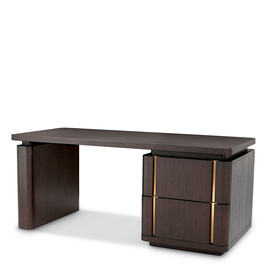 Desk Modesto Mocha Oak Veneer - Image 1