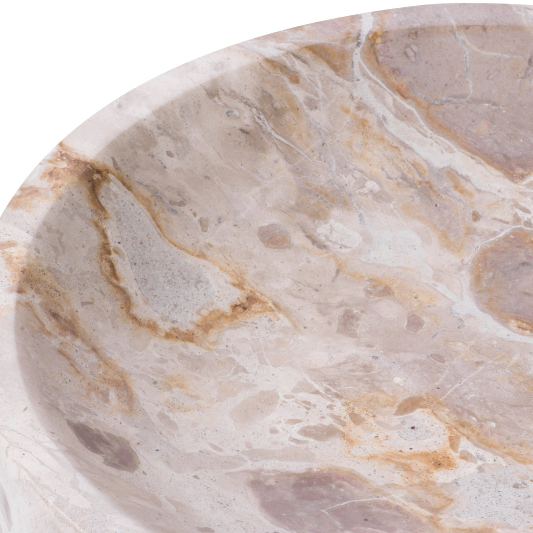Bowl Moca Brown Marble Accessories Eichholtz