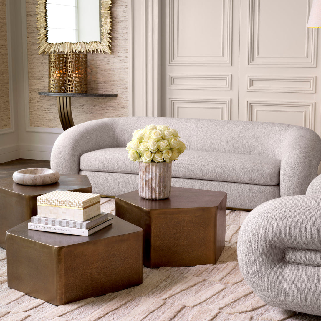 Vase Nava Brown Marble Accessories Eichholtz