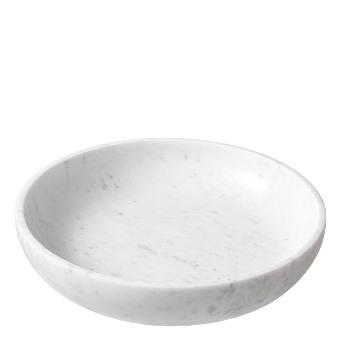 Bowl Revolt White Marble Accessories Eichholtz