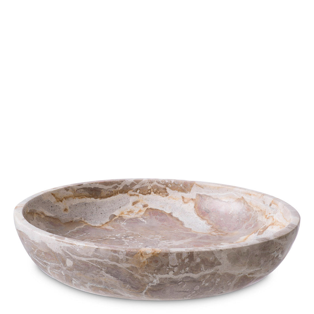 Bowl Revolt Brown Marble Accessories Eichholtz