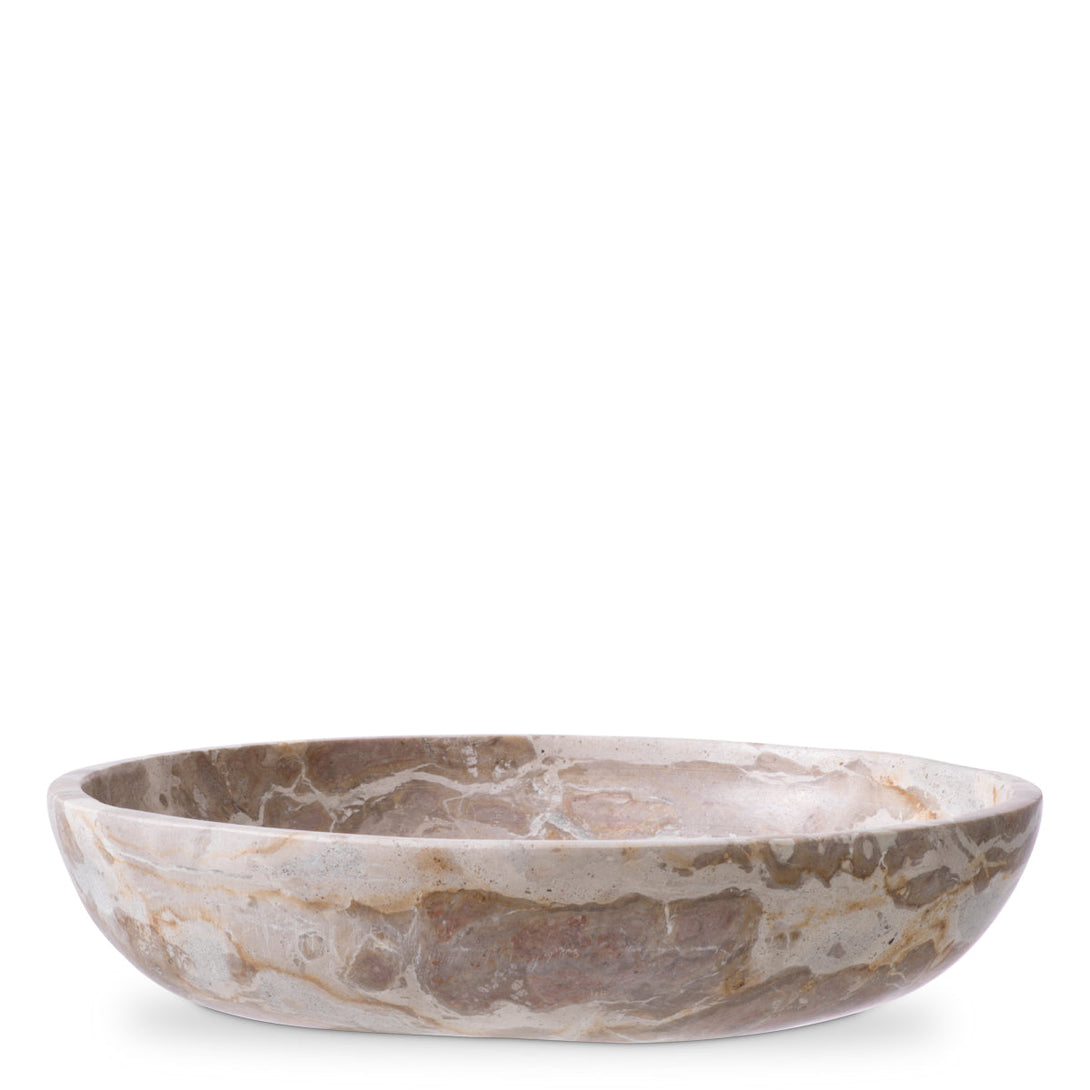 Bowl Revolt Brown Marble Accessories Eichholtz
