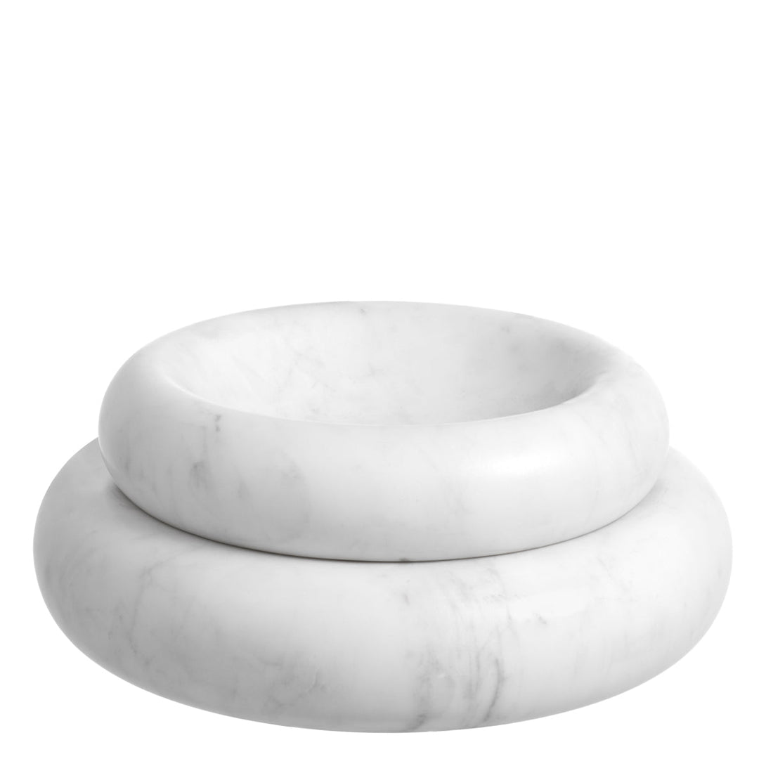 Bowl Lizz S White Marble Accessories Eichholtz