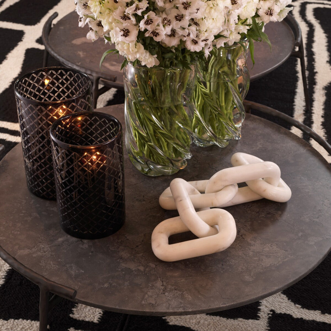 Object Salda White Marble Accessories Eichholtz