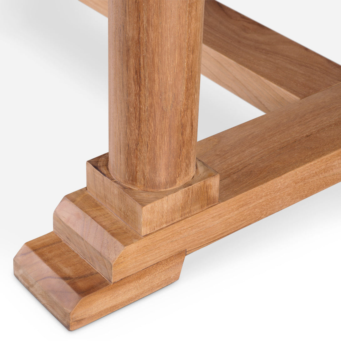 Outdoor Dining Table Bell Rive Natural Teak Outdoor Eichholtz