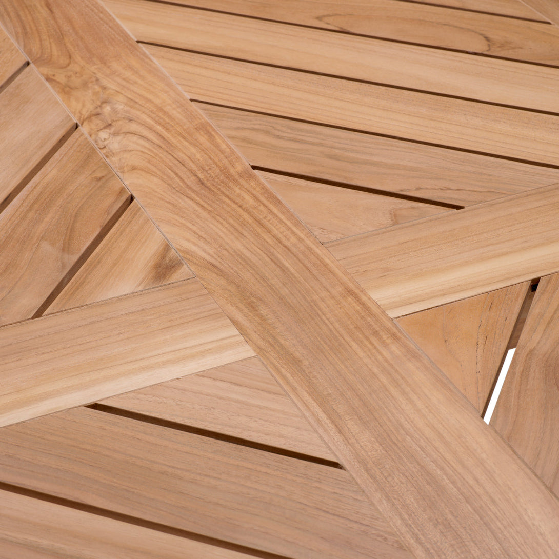 Outdoor Dining Table Bell Rive Natural Teak Outdoor Eichholtz