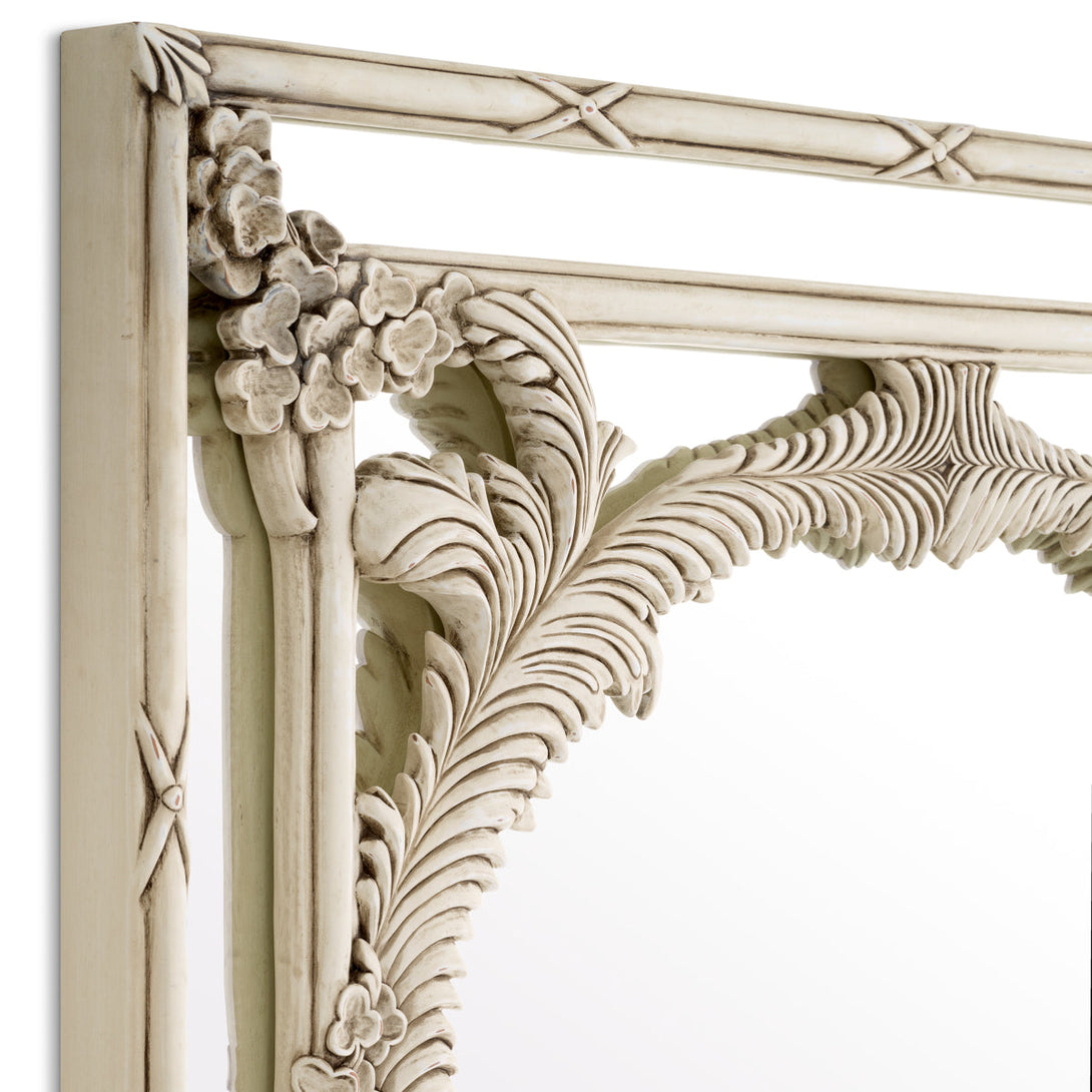 Mirror Le Royal Antique White Finish Accessories Eichholtz