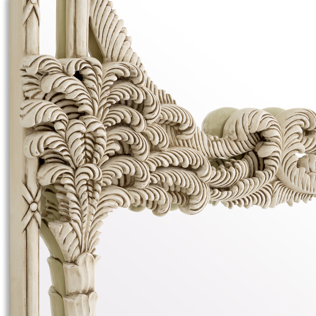 Mirror Le Royal Antique White Finish Accessories Eichholtz
