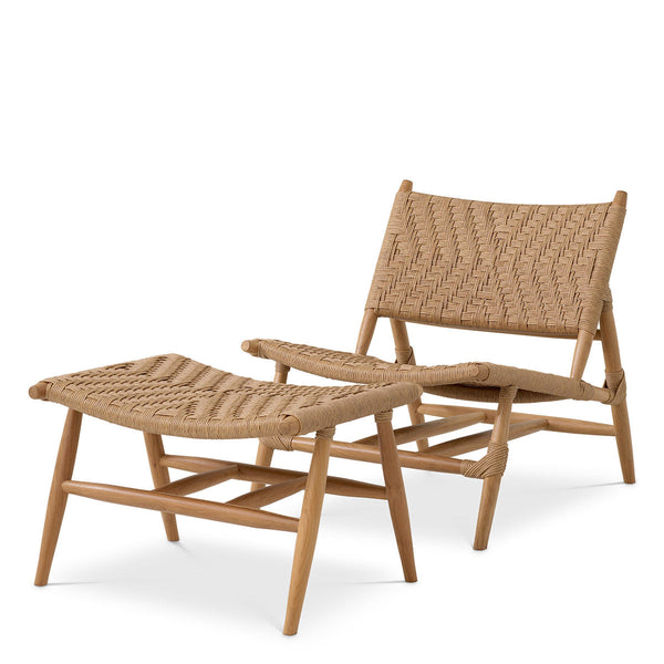 Outdoor Chair and Foot Stool Laroc Outdoor Eichholtz