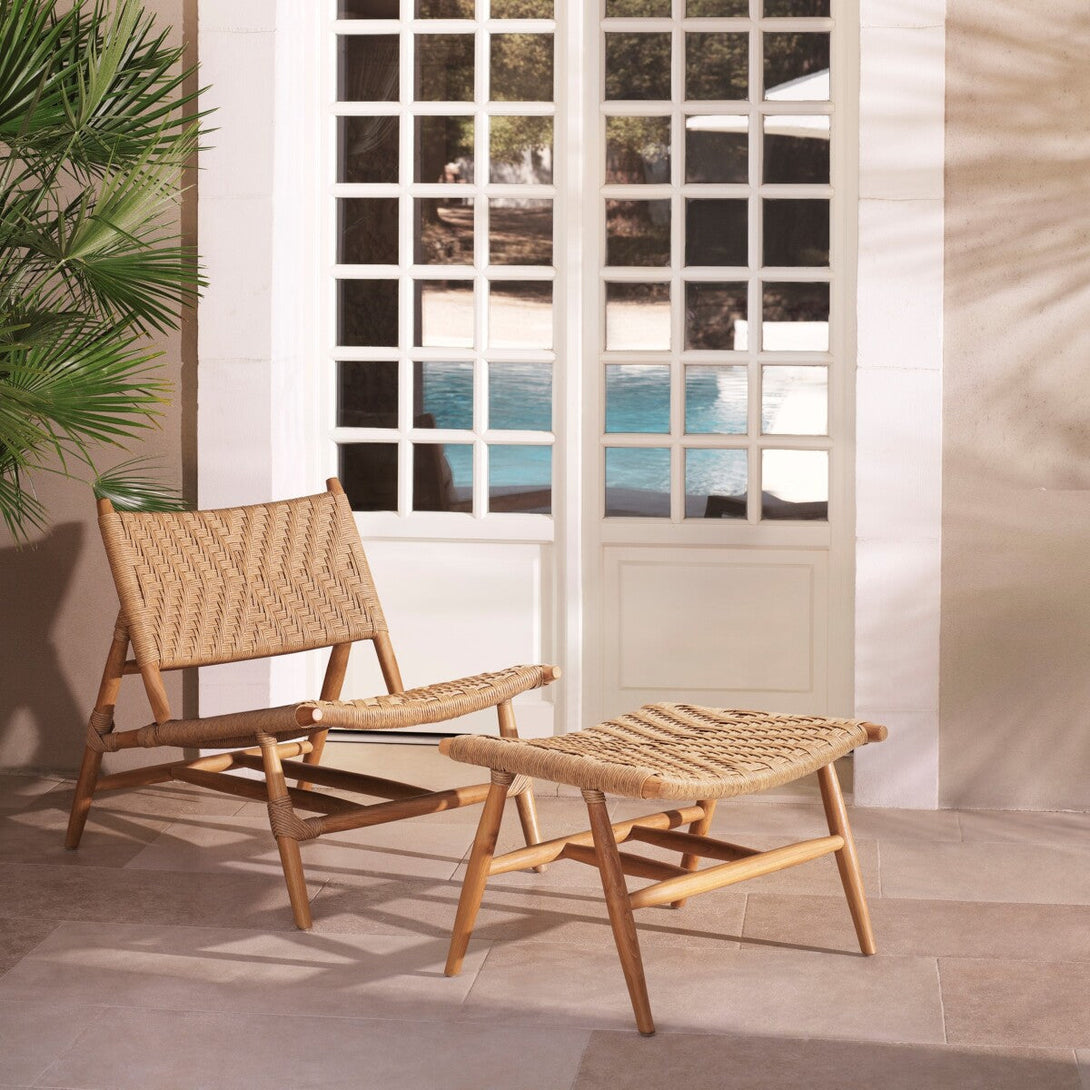Outdoor Chair and Foot Stool Laroc Outdoor Eichholtz