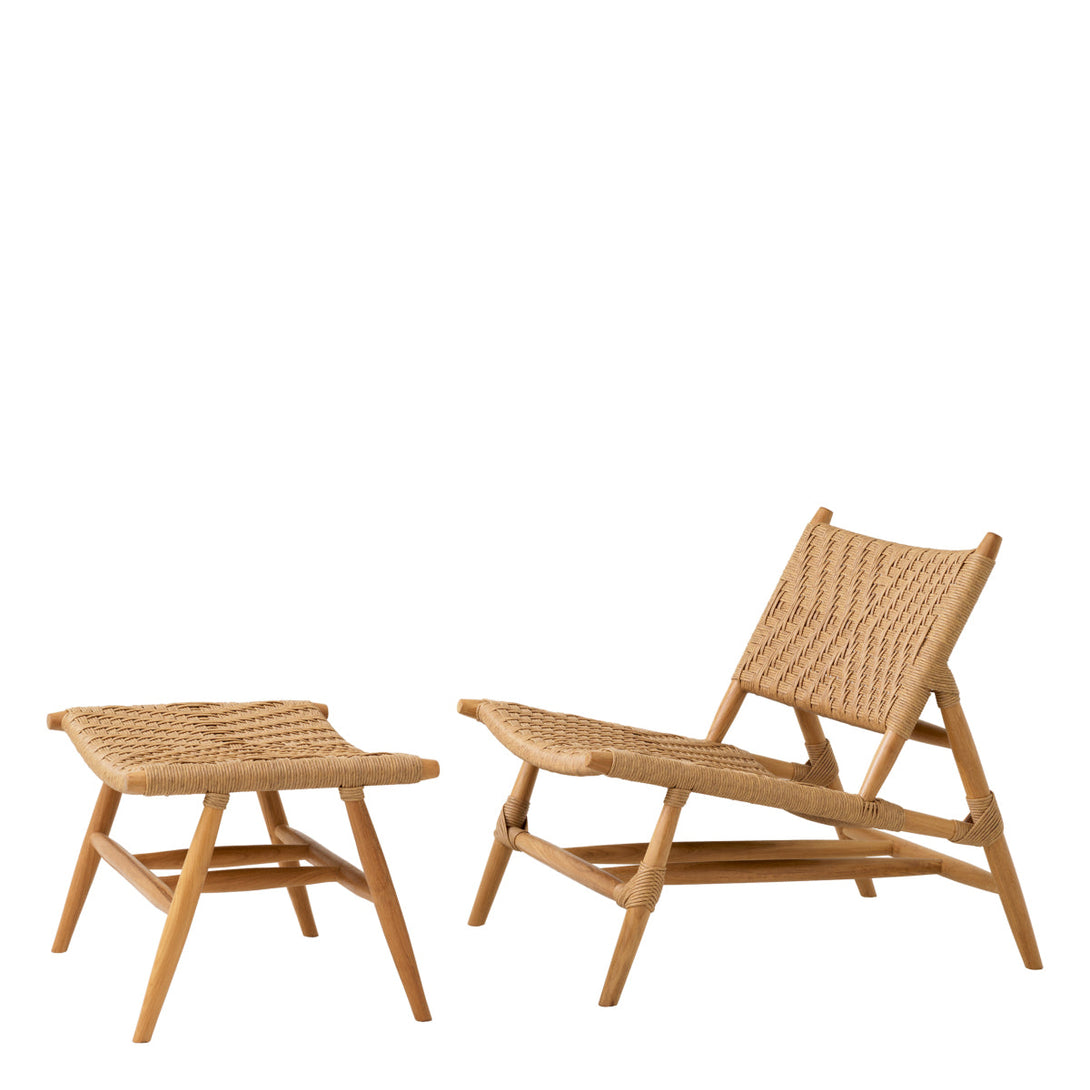 Outdoor Chair and Foot Stool Laroc Outdoor Eichholtz