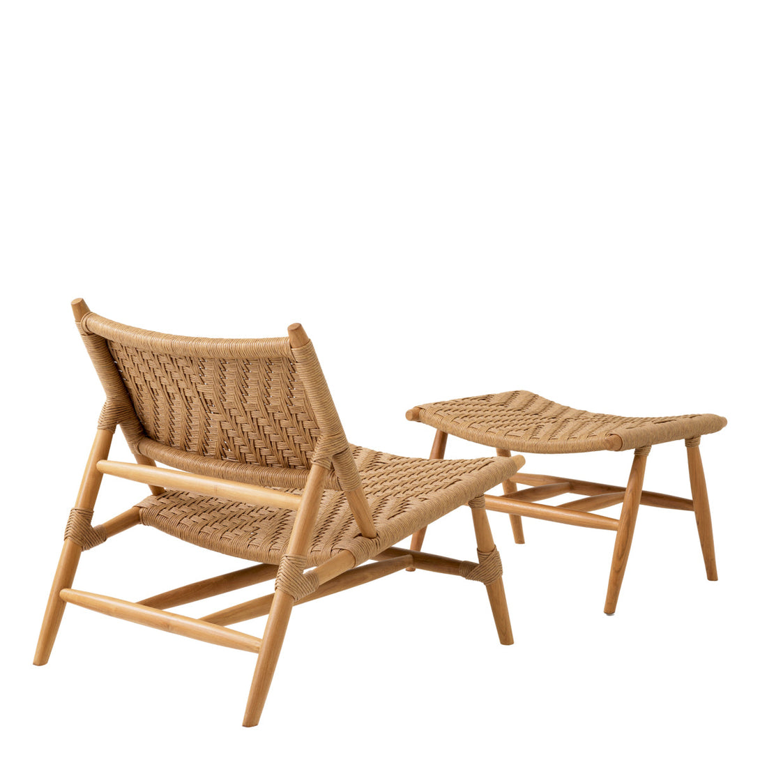 Outdoor Chair and Foot Stool Laroc Outdoor Eichholtz