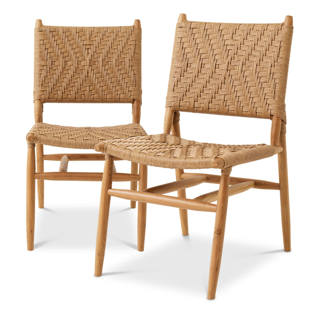 Outdoor Dining Chair Laroc set of 2 Furniture Eichholtz