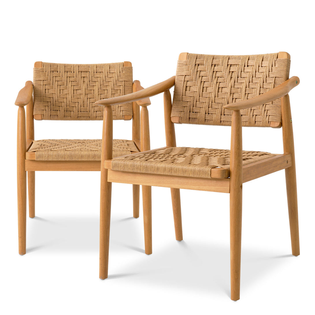 Outdoor Dining Chair Coral Bay set of 2 Furniture Eichholtz