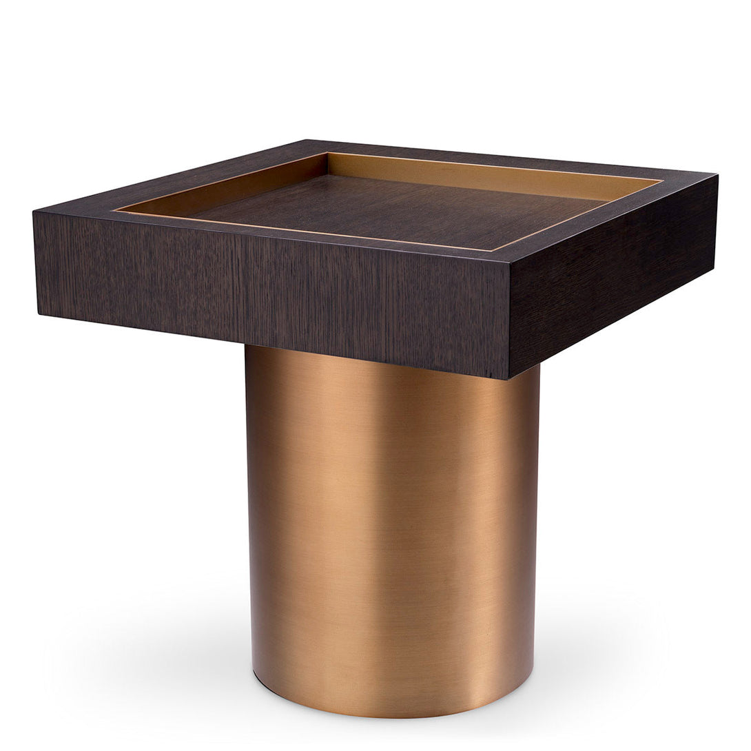 Side Table Otus Square Mocha Oak Veneer - Image 1