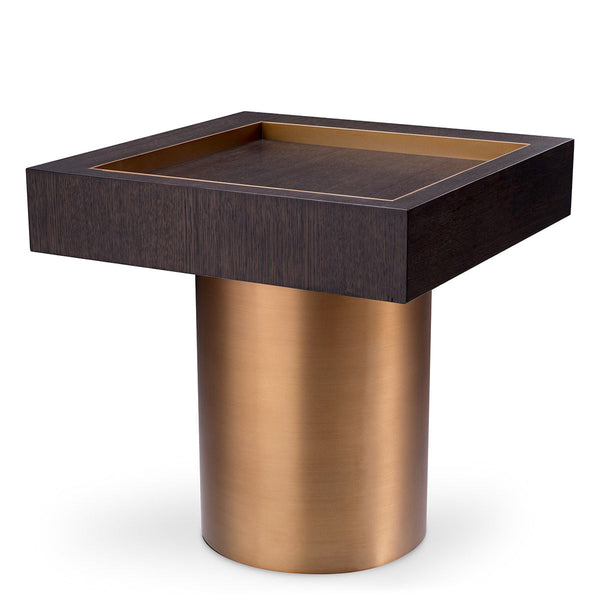 Side Table Otus Square Mocha Oak Veneer - Image 1