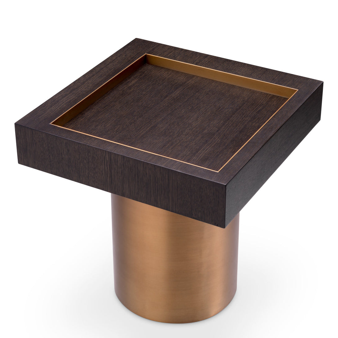 Side Table Otus Square Mocha Oak Veneer - Image 2