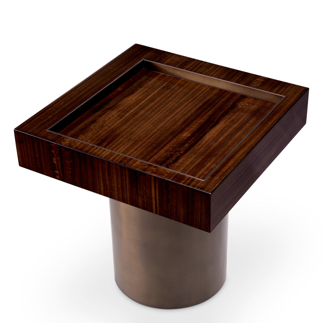 Side Table Otus Square Eucalyptus High Gloss Veneer - Image 3