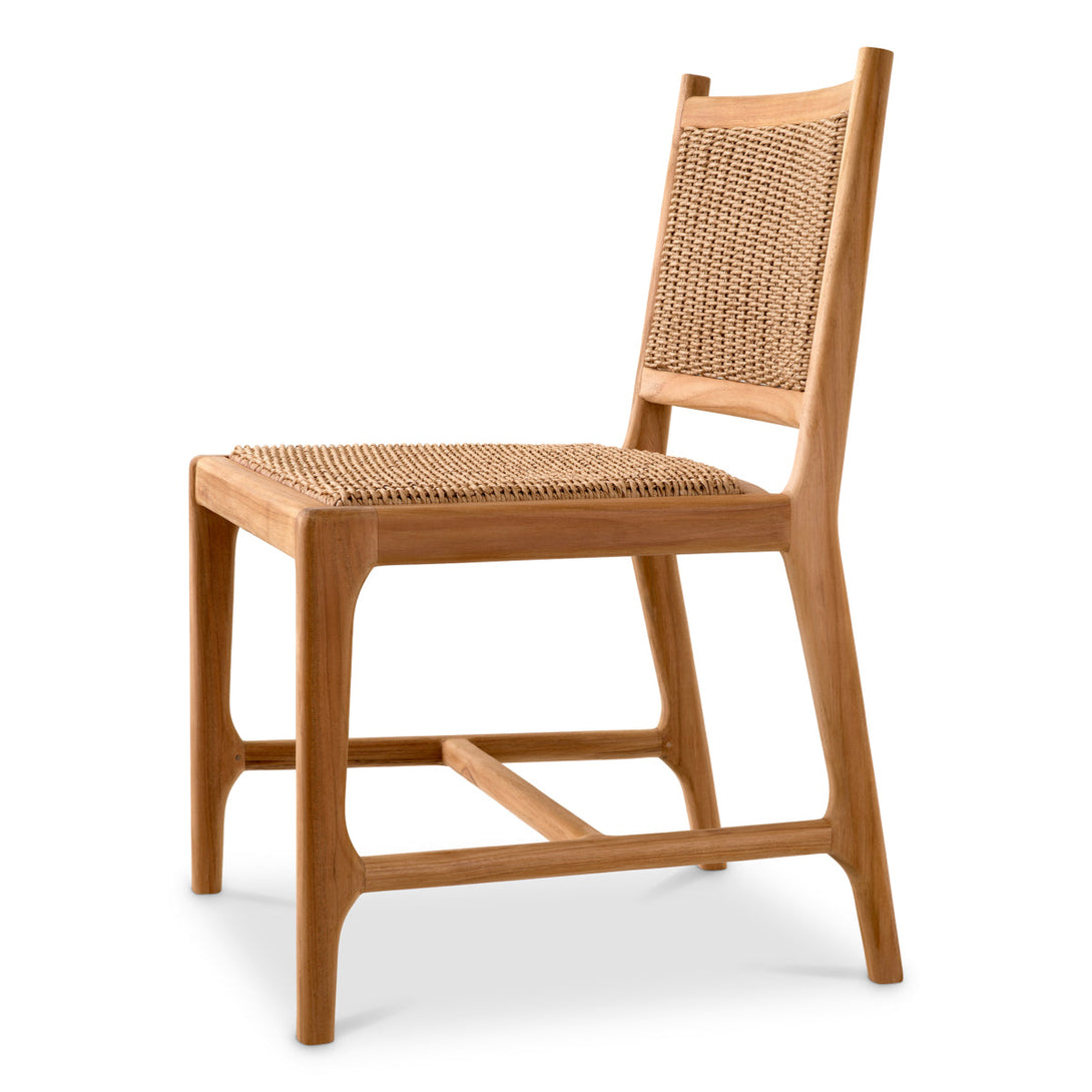 Outdoor Dining Chair Pivetti Natural Teak Outdoor Eichholtz