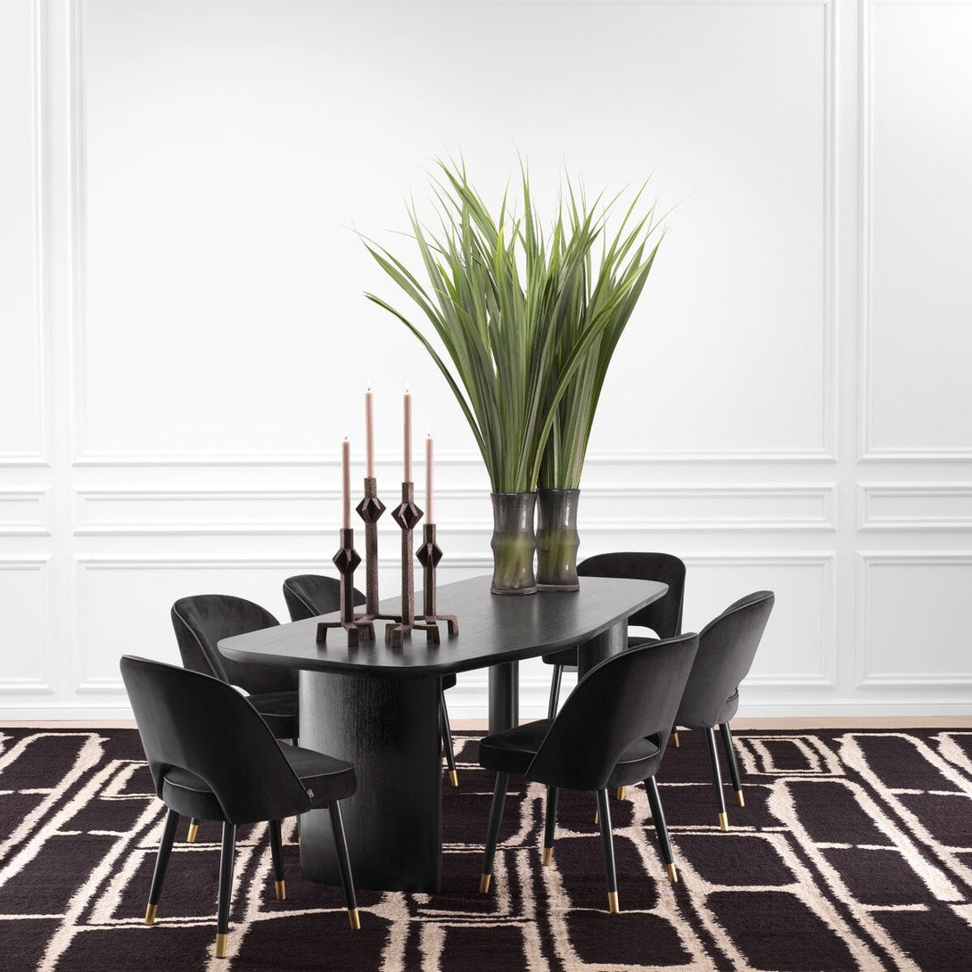 Dining Table Flemings Black Veneer - Image 2