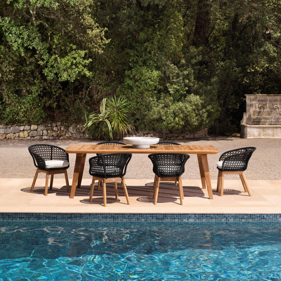 Outdoor Dining Chair Trinity Flores Black Rope Outdoor Eichholtz