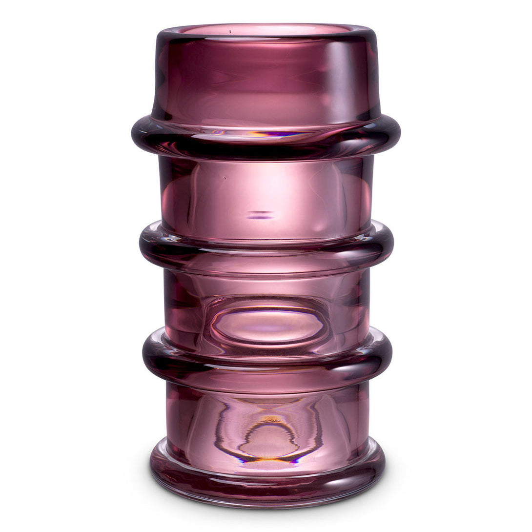 Vase Bloom Hand Blown Pink Colour Accessories Eichholtz