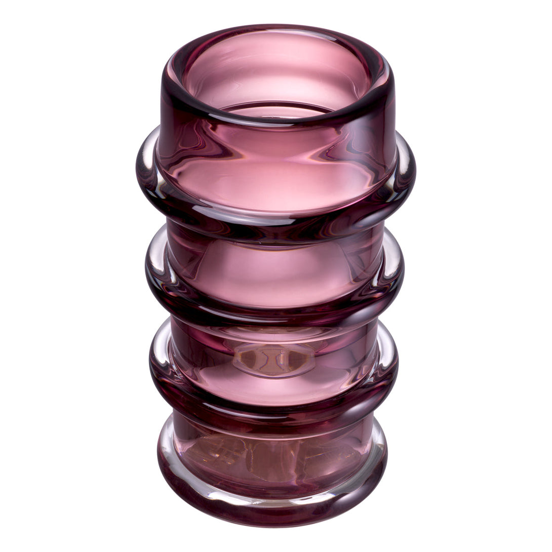 Vase Bloom Hand Blown Pink Colour Accessories Eichholtz