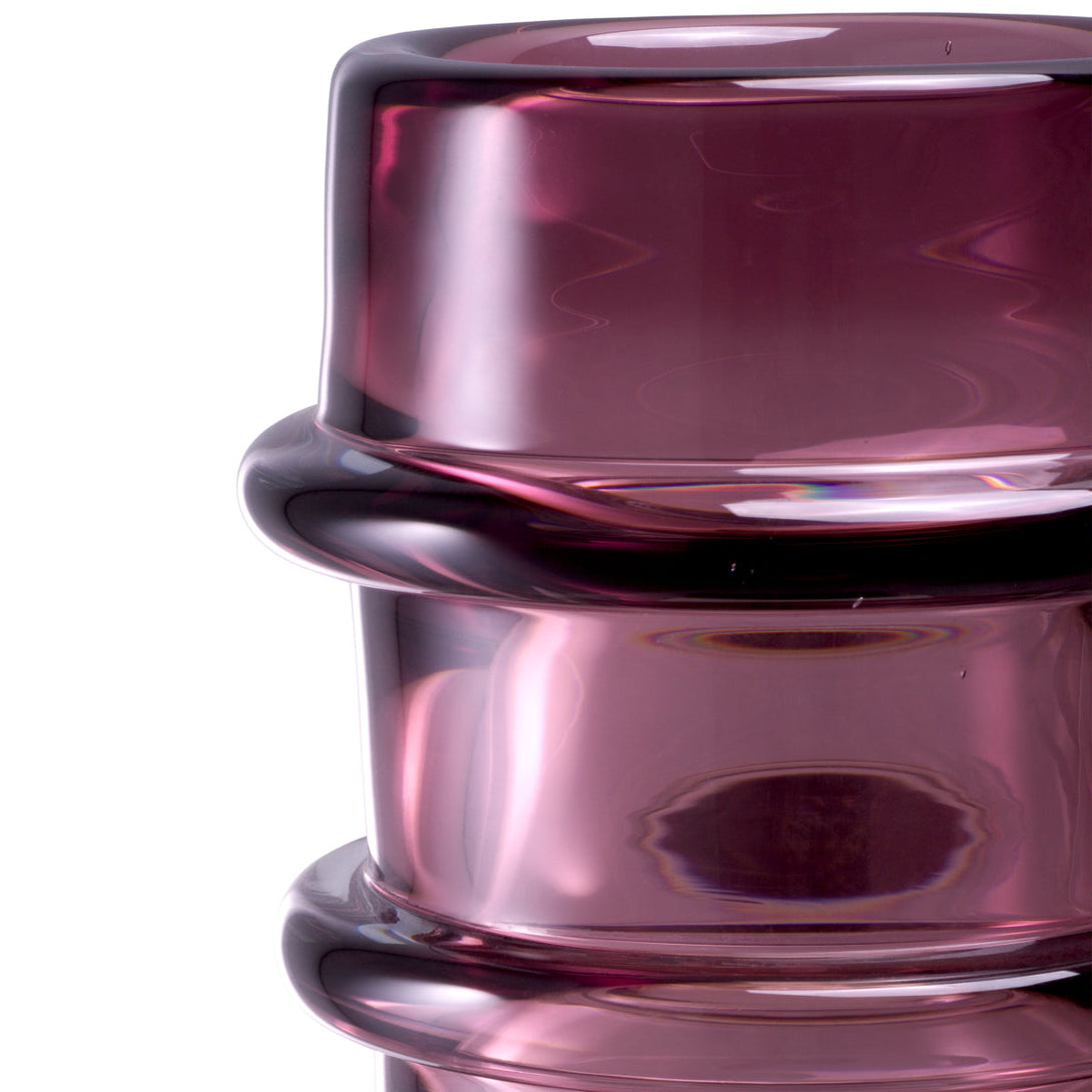 Vase Bloom Hand Blown Pink Colour Accessories Eichholtz