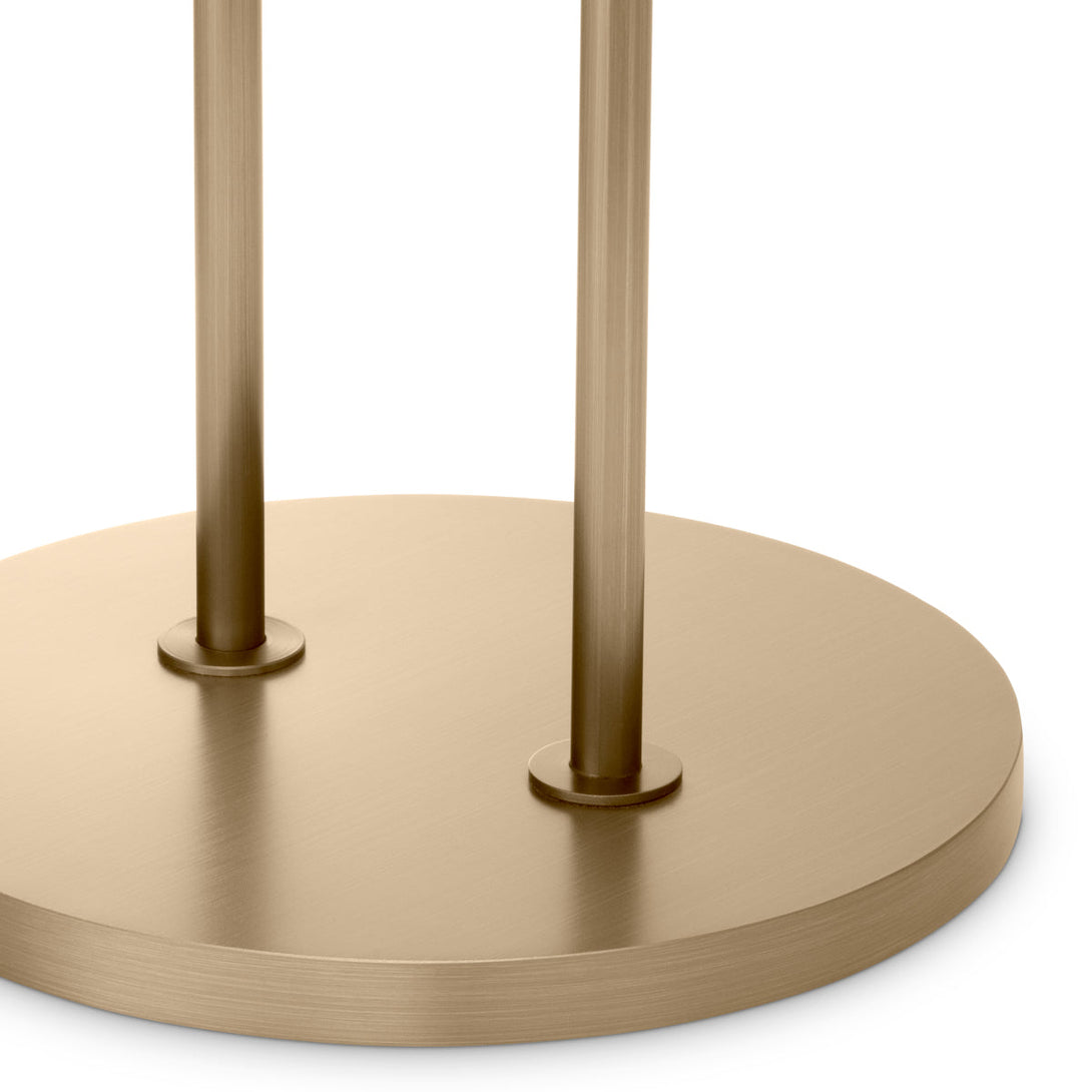 Side Table Zappa Brushed Brass Marble Top Furniture Eichholtz