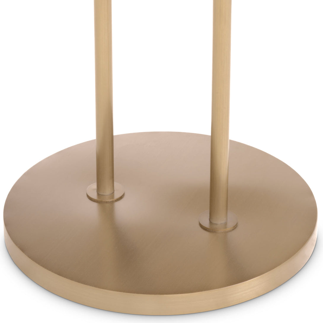 Side Table Zappa Brushed Brass Black Marble Top Furniture Eichholtz