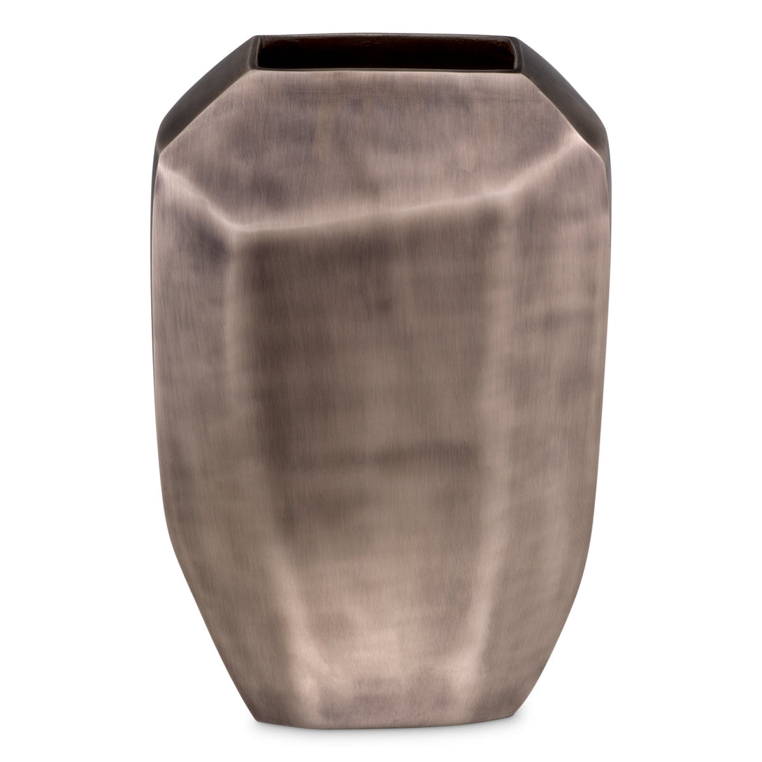 Vase Linos L Matte Nickel Finish Accessories Eichholtz