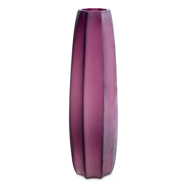 Vase Tiara L Hand Blown Purple Colour Accessories Eichholtz