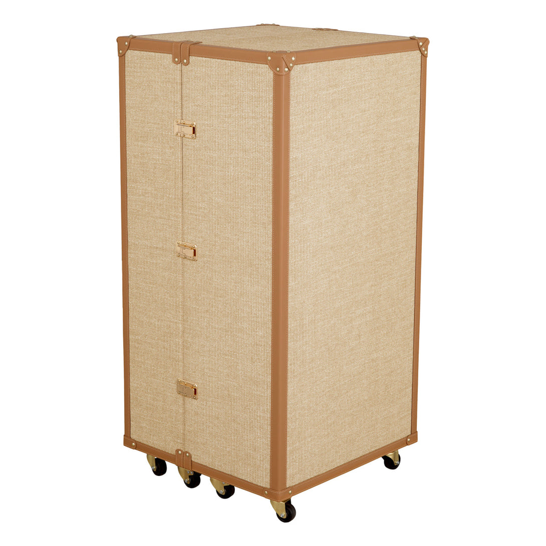 Bar Cabinet Martini Bianco Rattan Look - Image 3