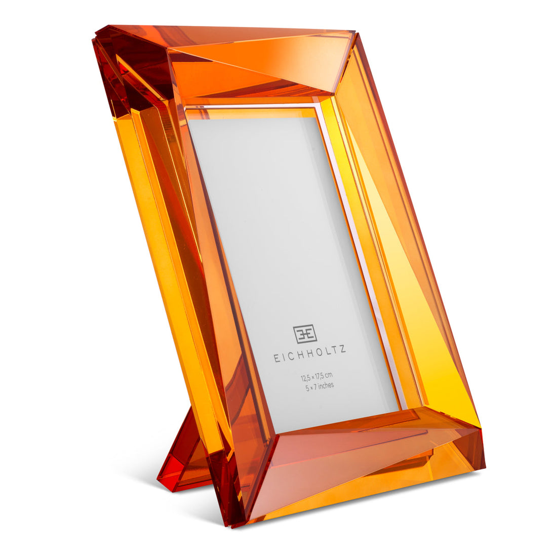 Picture Frame Obliquity L Set Of 2 Orange Crystal Glass Accessories Eichholtz