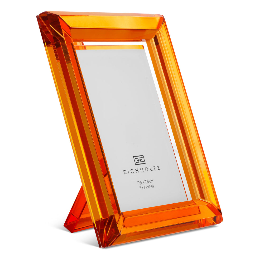Picture Frame Theory L Set Of 2 Orange Crystal Glass Accessories Eichholtz